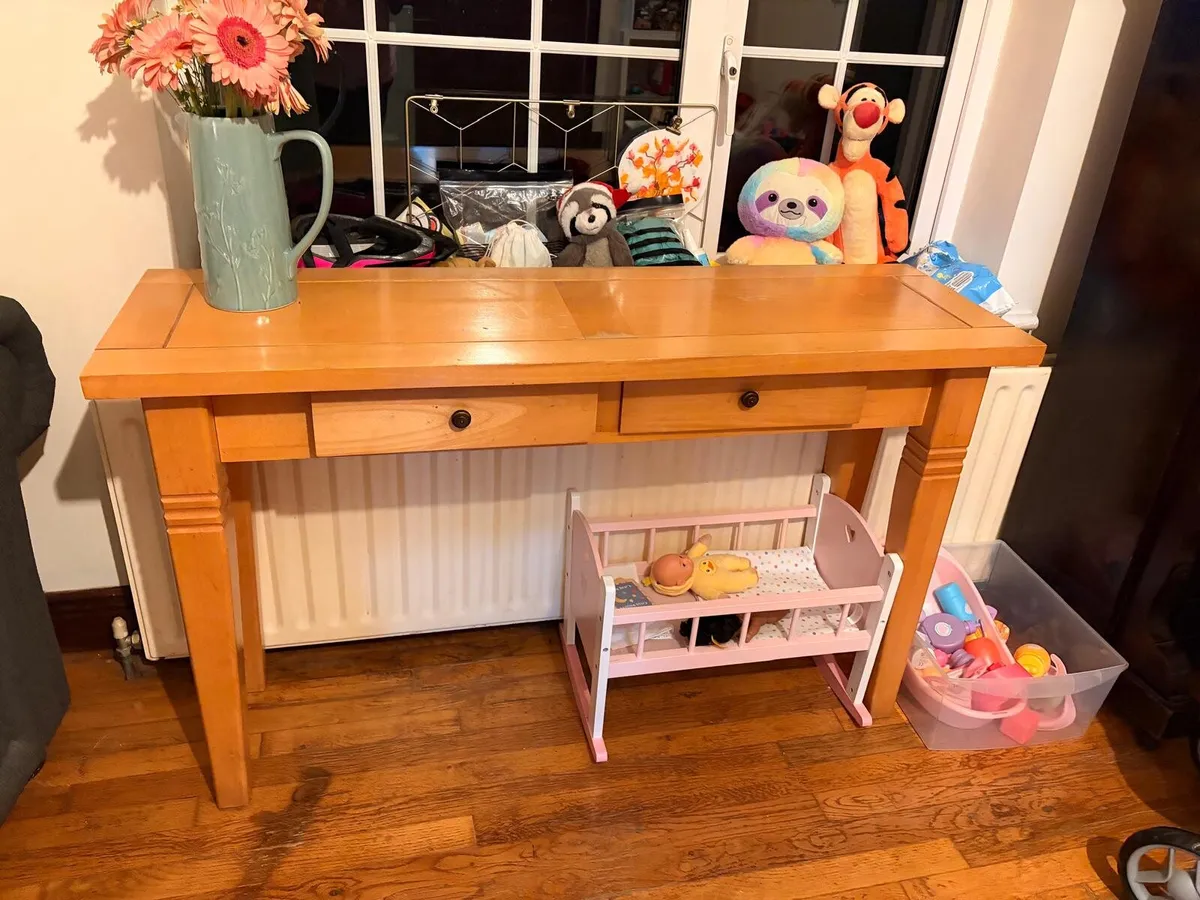 WOODEN CONSOLE TABLE - Image 1
