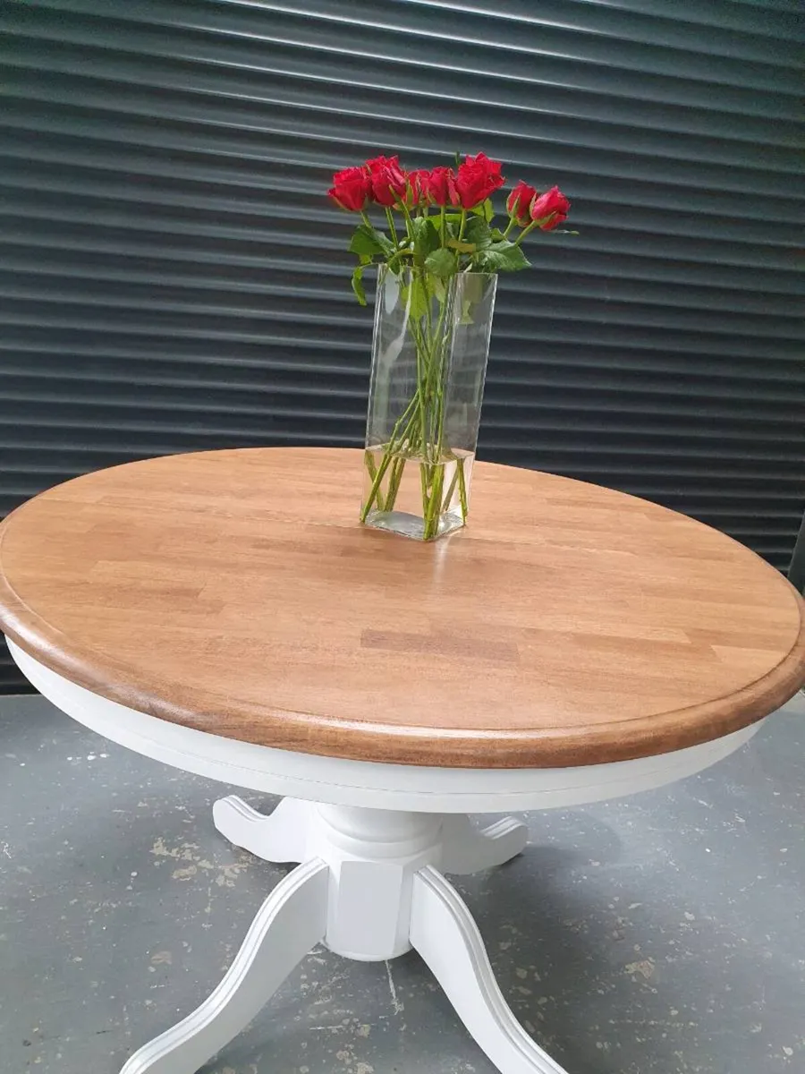 6 seater extendable solid oak - Image 2
