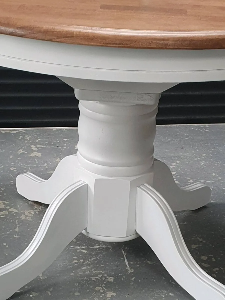 6 seater extendable solid oak - Image 4