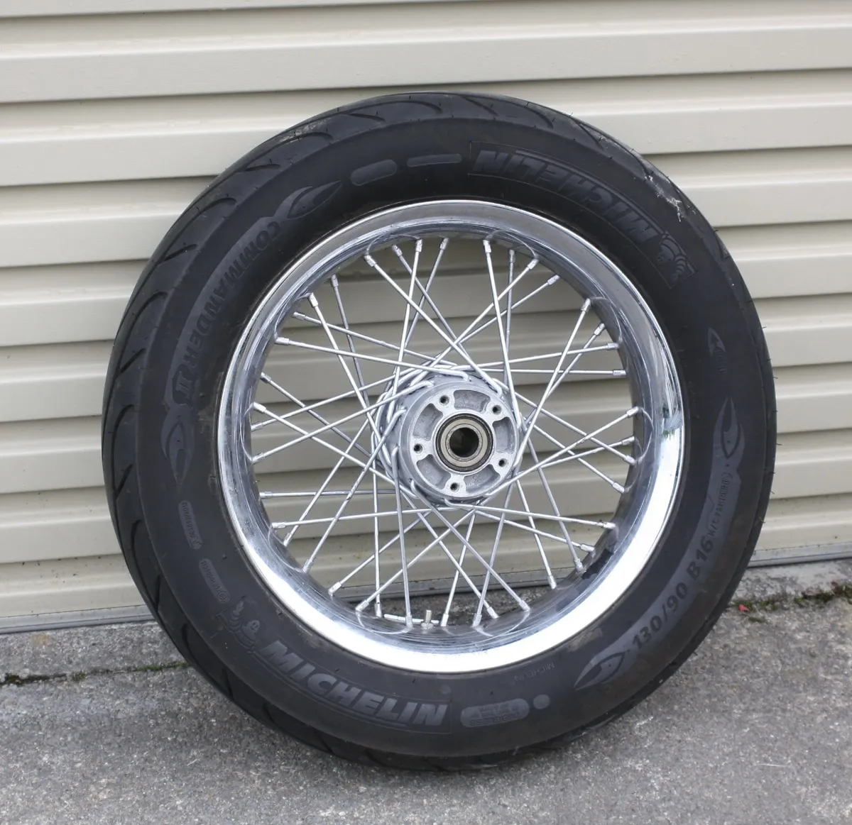 Harley Davidson 16" wheel wMichelin Commander II - Image 1