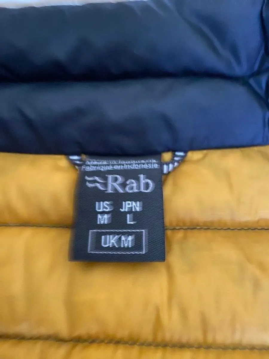 Men's Blue Rab Microlight Down Jacket - Image 3