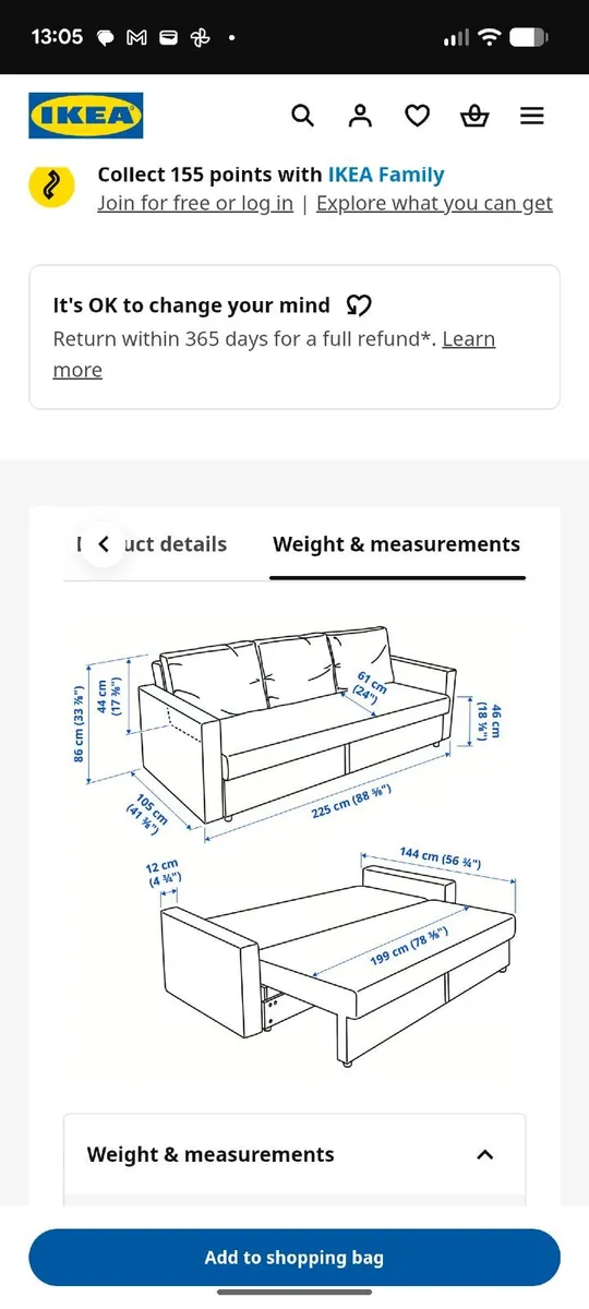 Couch  pull out - Image 3