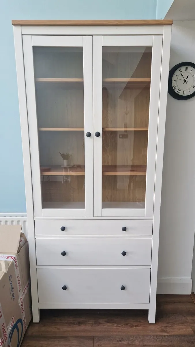 HEMNES Glass Door Display Cabinet