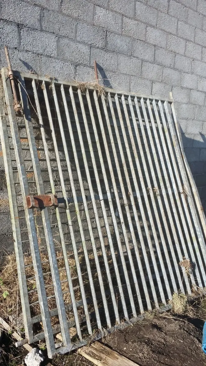 Building Site or commercial unit gates strong galv - Image 1