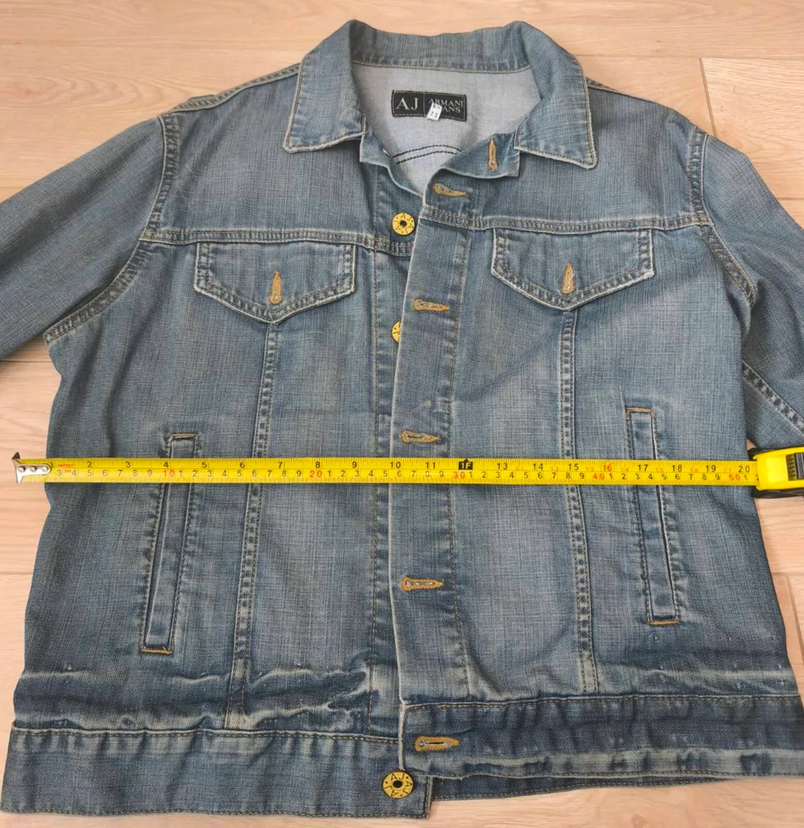 Armani mens denim jacket - Image 1