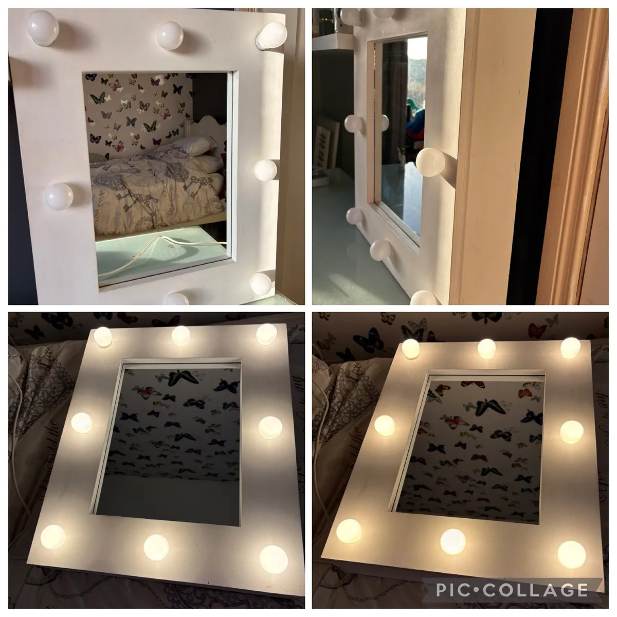 Hollywood-style vanity mirror with built-in lights - Image 1