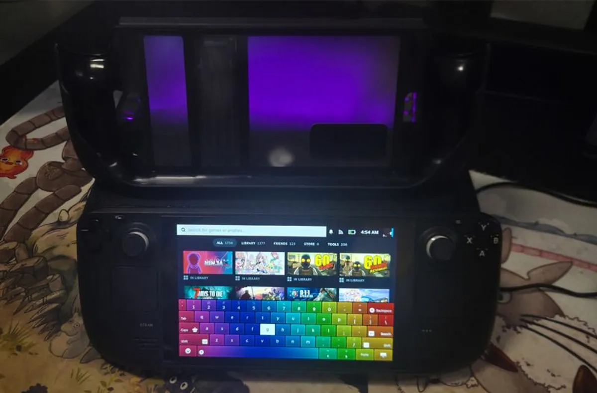 Steam Deck 64GB + 512GB SD + Protective Cover & Tempered Glass + Carry Case - Image 1