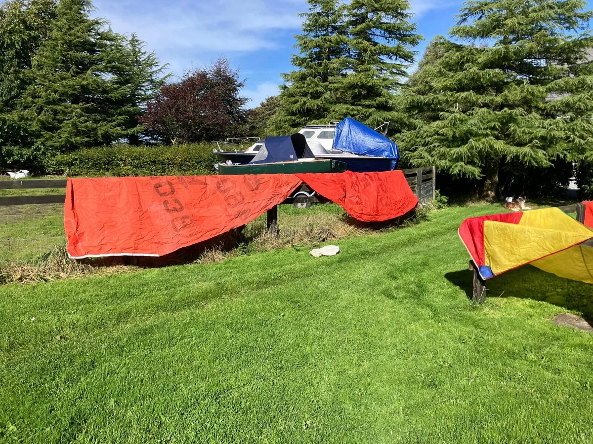 SAILS COMPLETE SET FOR MIRROR DINGHY OR SIMILAR - Image 2