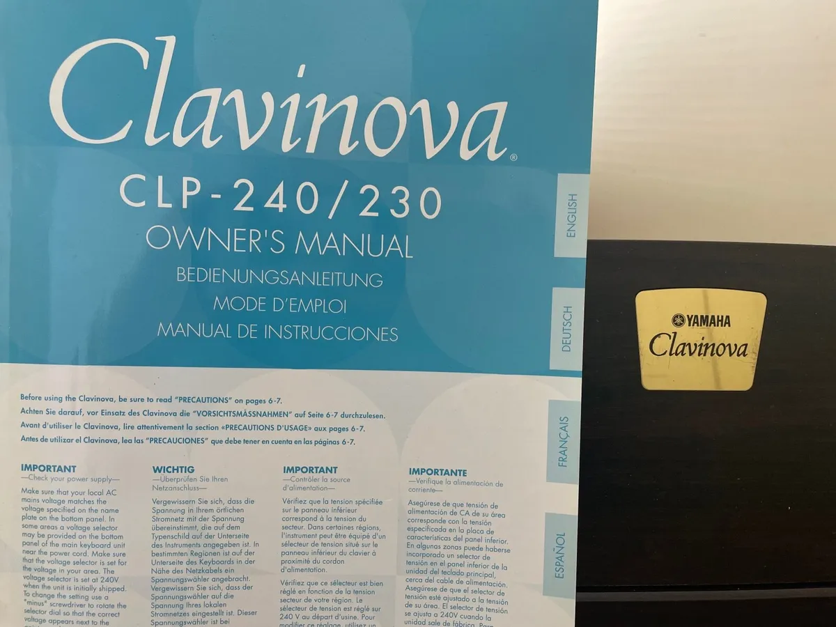 Yamaha Clavinova E Piano - Image 2