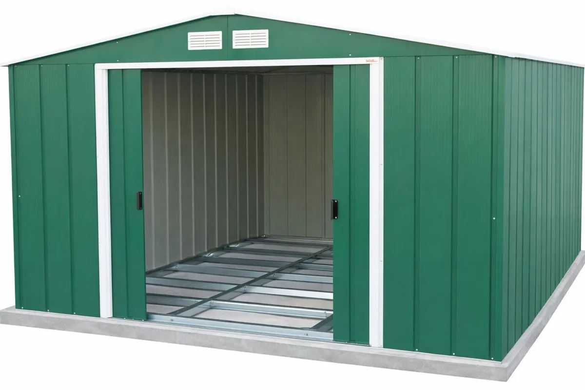 10x8  ECO STEEL GARDEN SHEDS DELIVERY INCLUDED - Image 2