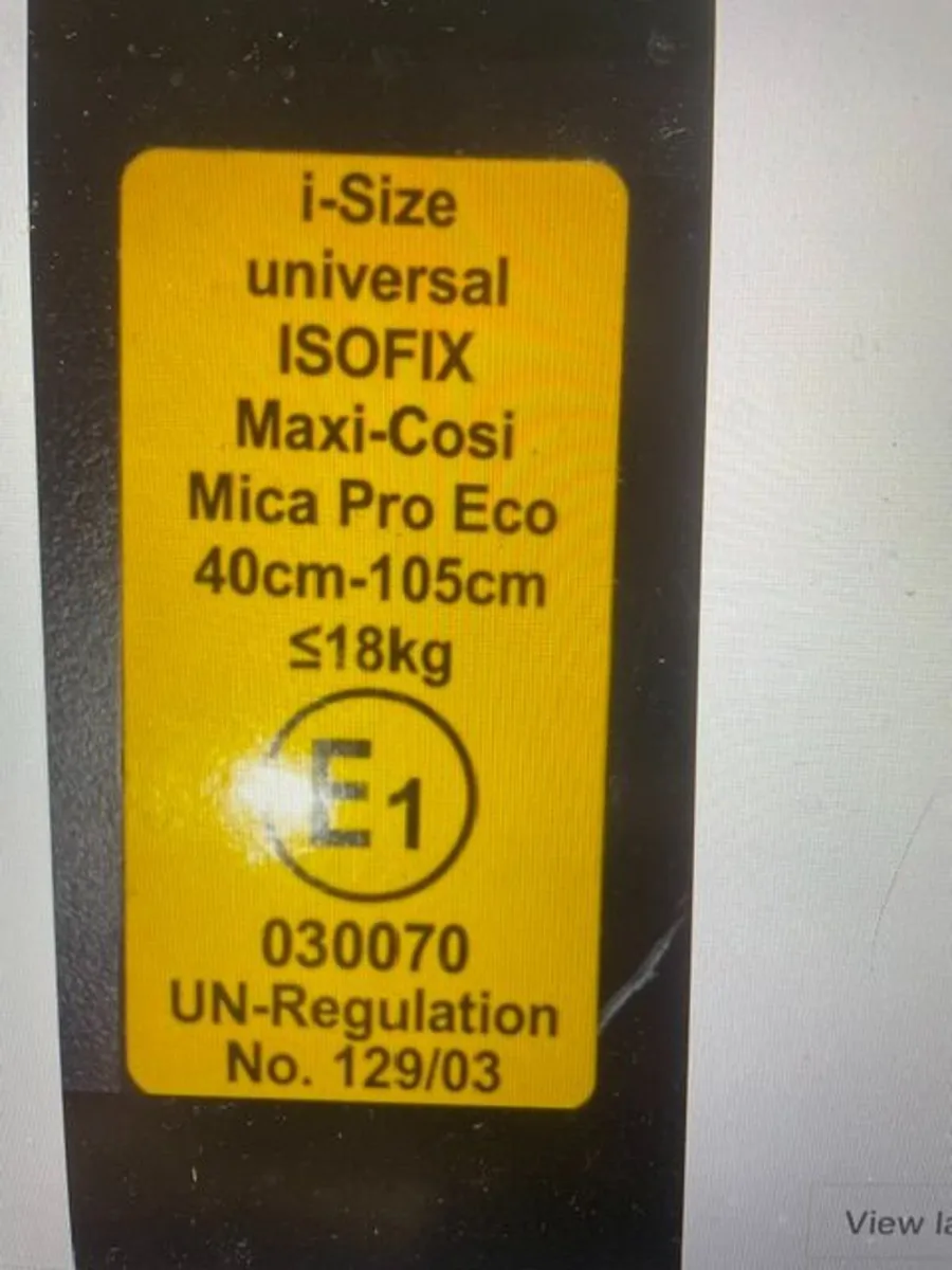 MAXI COSI MICA PRO ECO CAR SEAT - Image 3