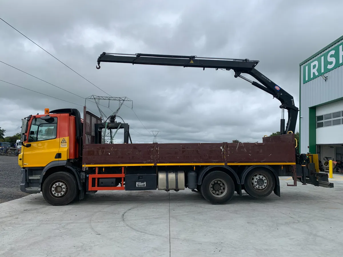 2018 DAF CF 360 DROPSIDE CRANE TRUCK FOR AUCTION - Image 2