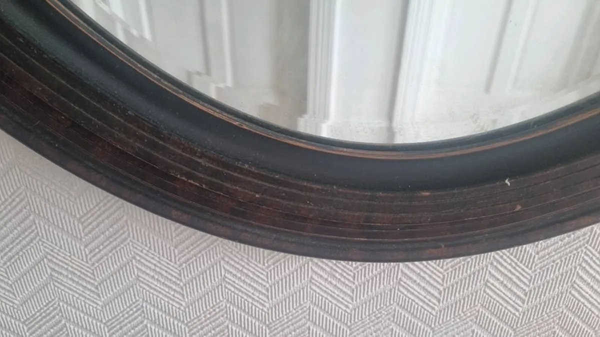 Vintage Oval Wall Mirror - Image 2