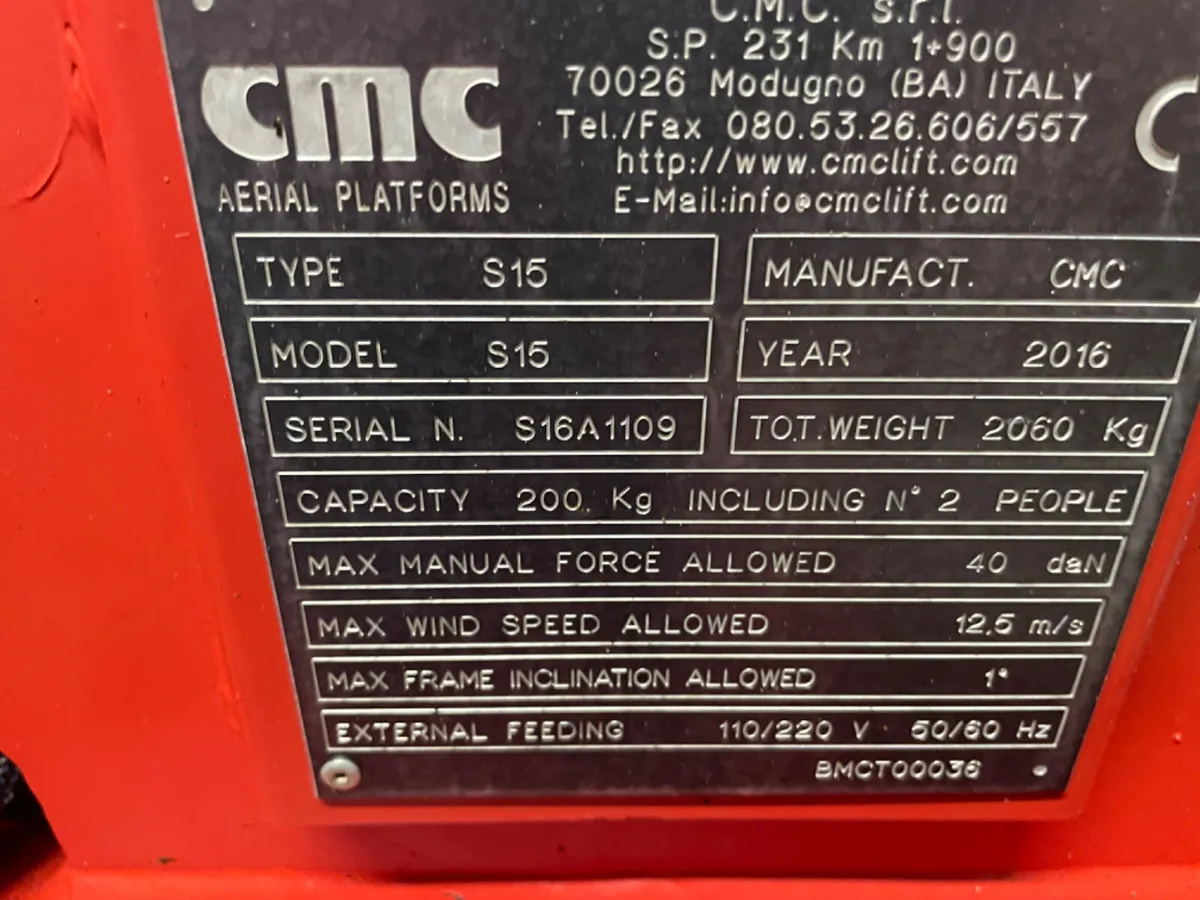 CMC C15 2016 access platform - Image 3