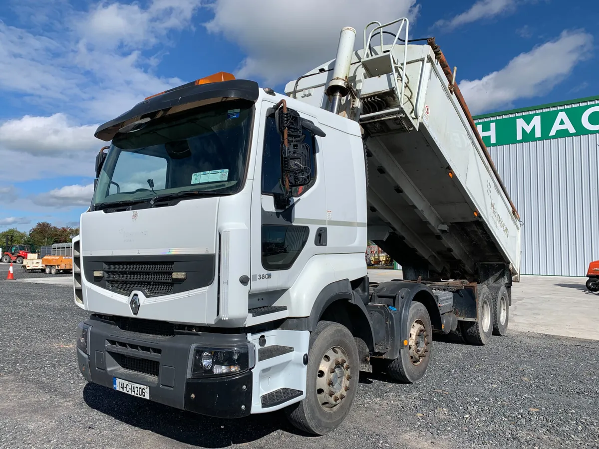 2014 RENAULT PREMIUM 8X4 TIPPER FOR AUCTION - NAAS - Image 1