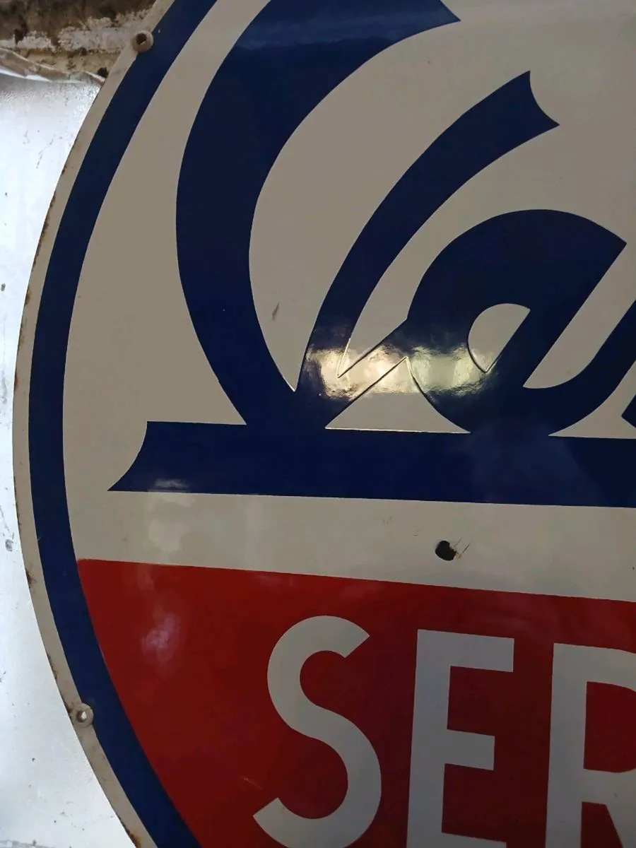 Original vespa dealer enamel sign - Image 2