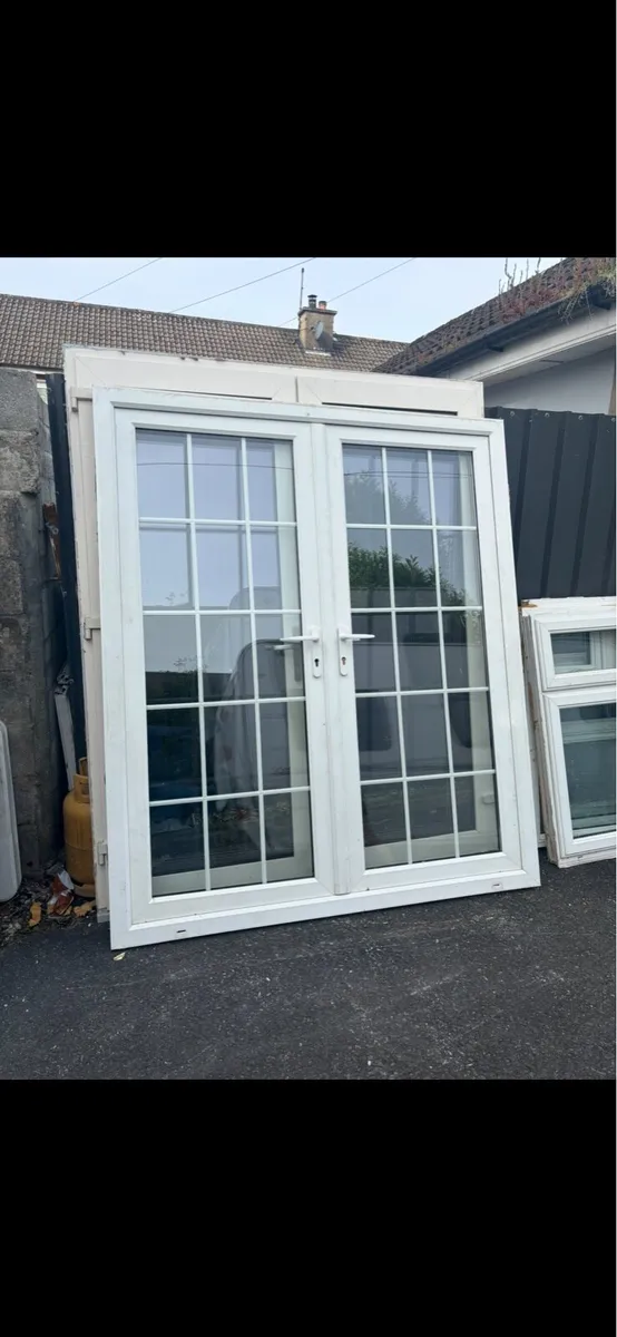 PVC French double doors