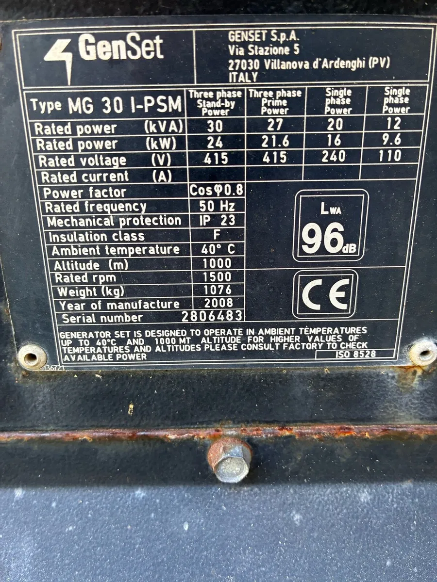 Genset 30kva towable generator - Image 2