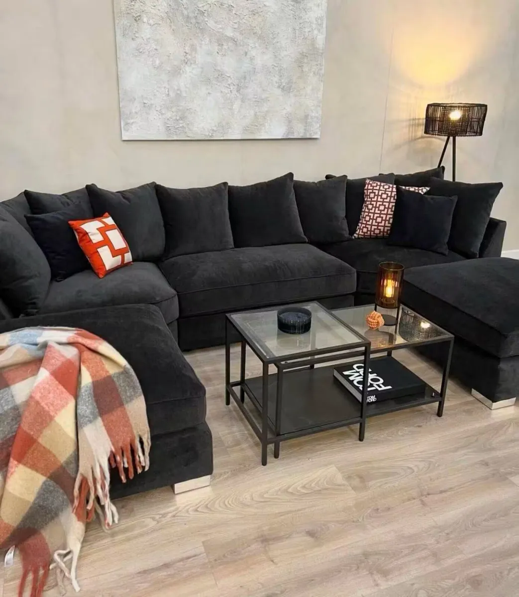 U-Shaped Sofa in many colors and fabrics - Image 2