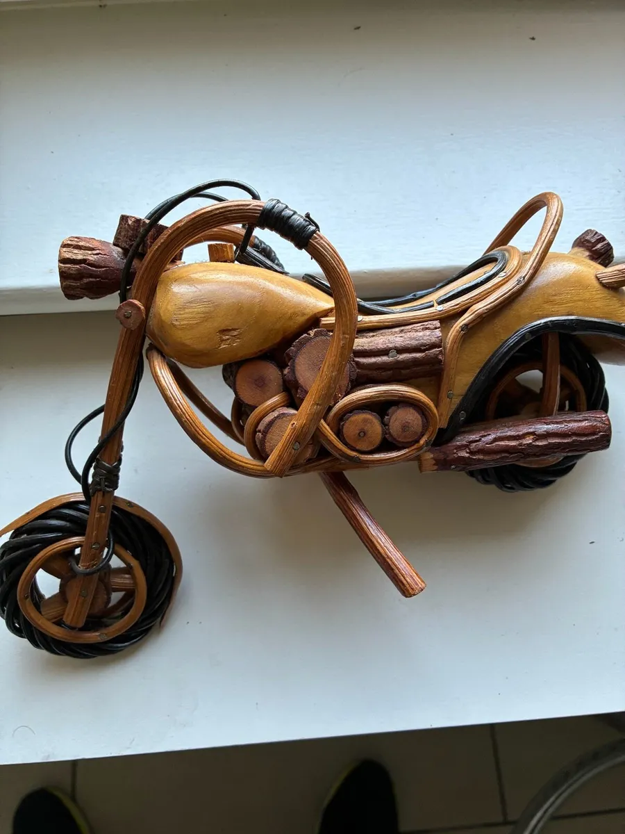 Handcrafted Harley Style Timber Bike - Image 1