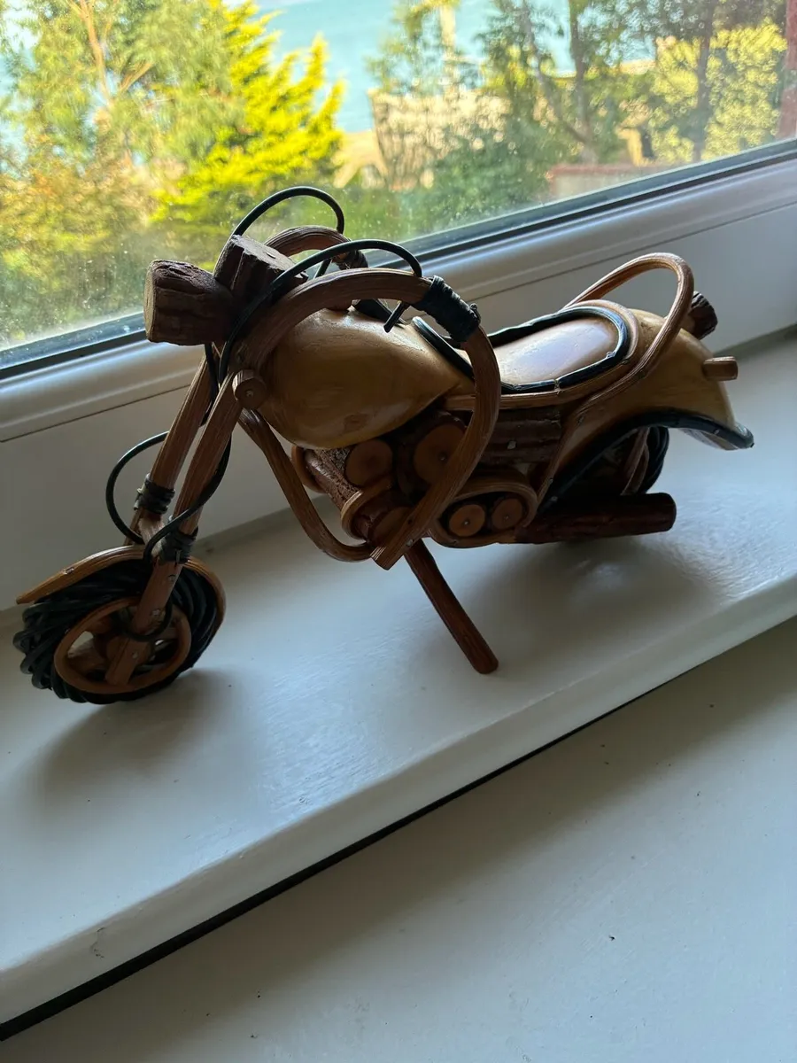 Handcrafted Harley Style Timber Bike - Image 2