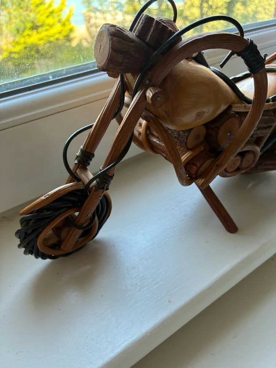 Handcrafted Harley Style Timber Bike - Image 3