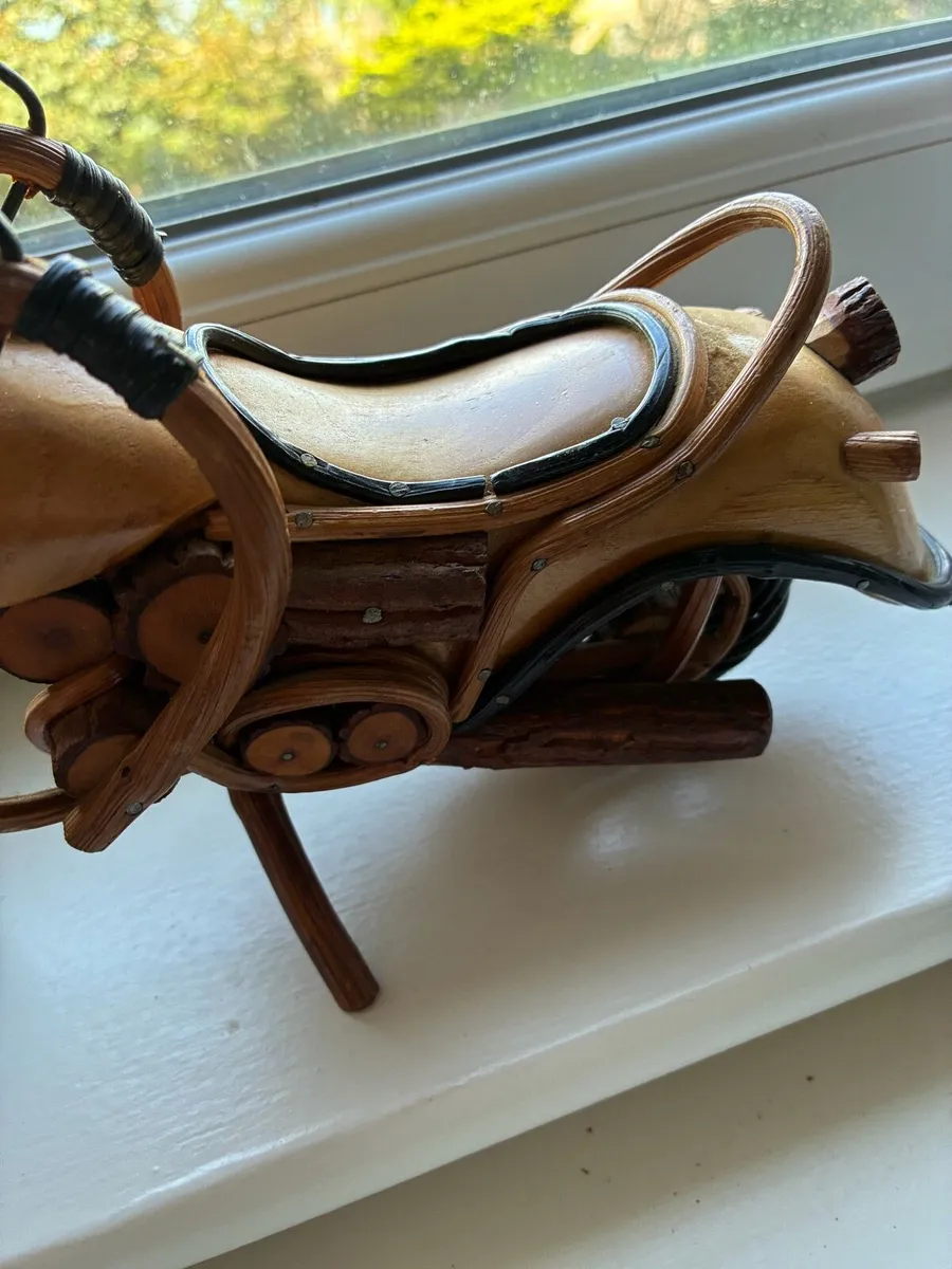 Handcrafted Harley Style Timber Bike - Image 4