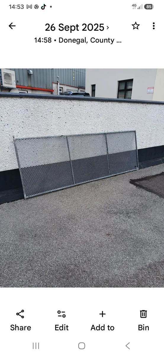 Galvanised gate