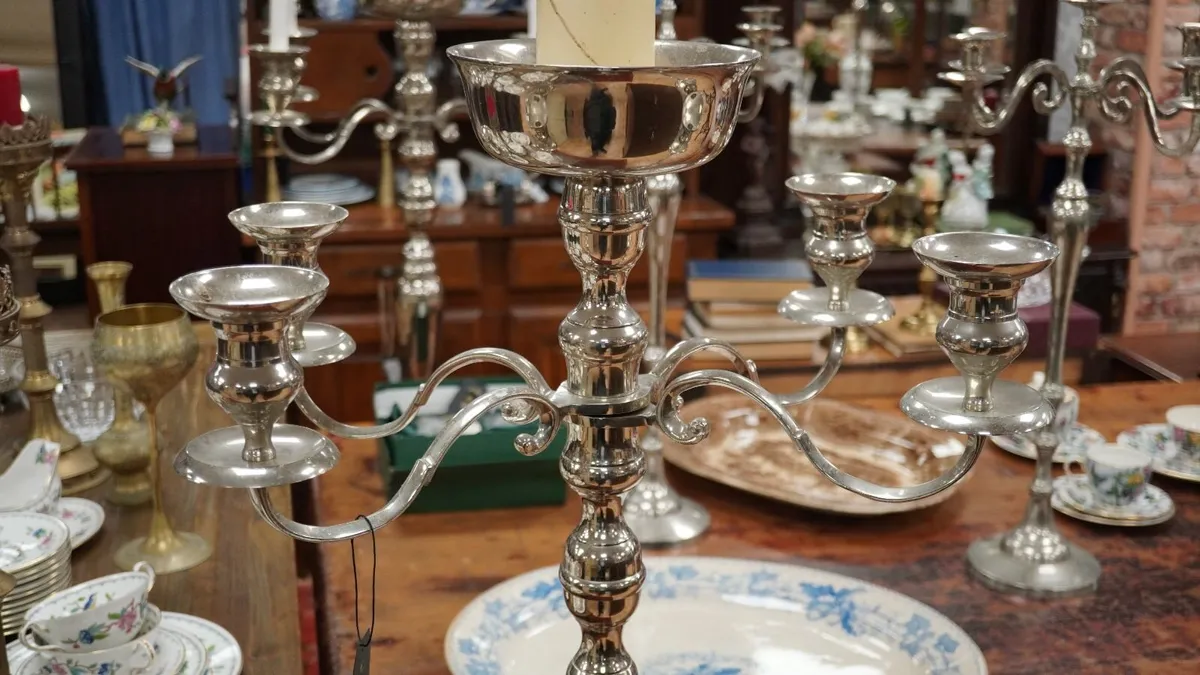 Large Vintage Floor-Standing Candelabrum - Image 3