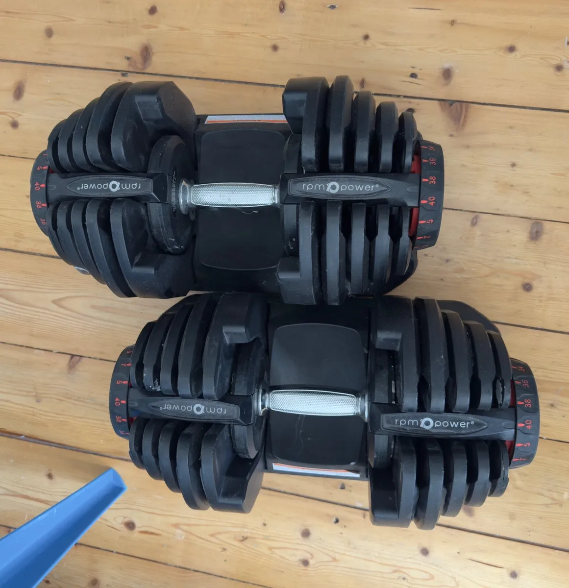 RPM Power 40kg Adjustable Dumbbells