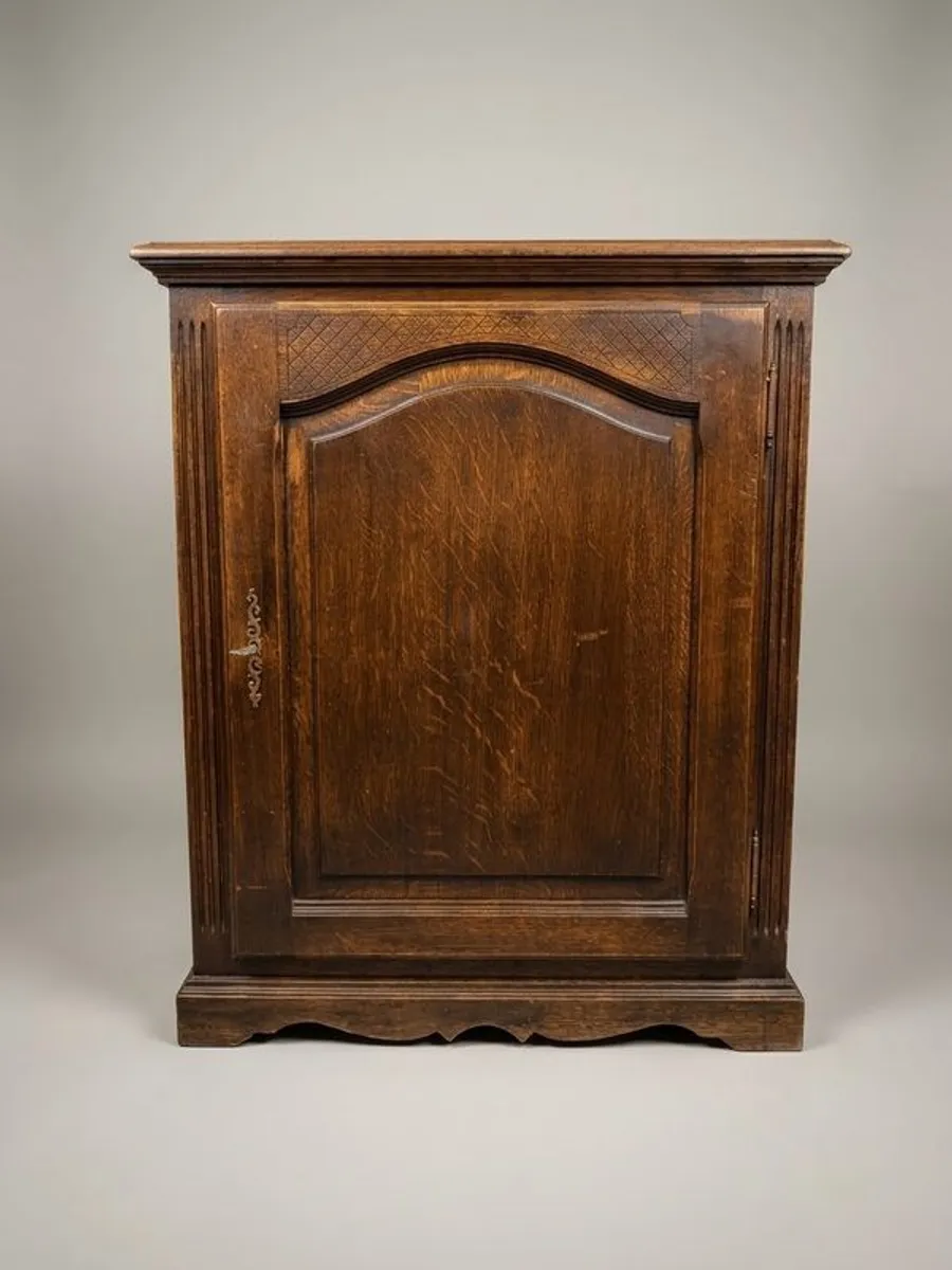 Early 20th Century French Country Oak Side Cabinet - Image 1