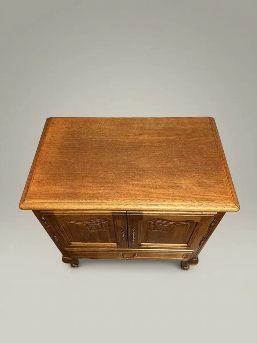 Mid-20th Century French Oak Side Cabinet - Image 2