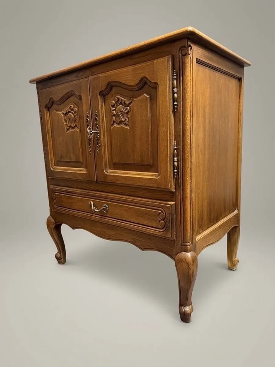 Mid-20th Century French Oak Side Cabinet - Image 3