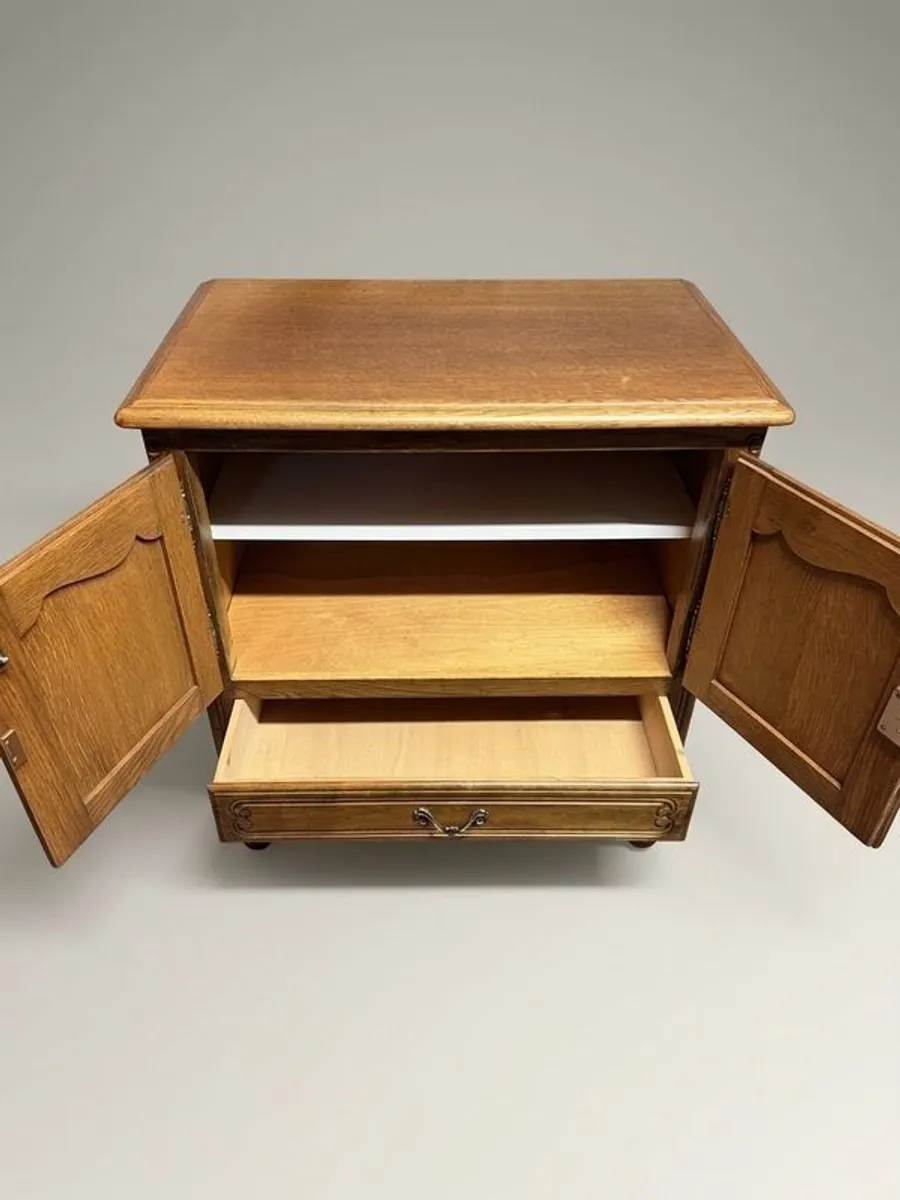 Mid-20th Century French Oak Side Cabinet - Image 4
