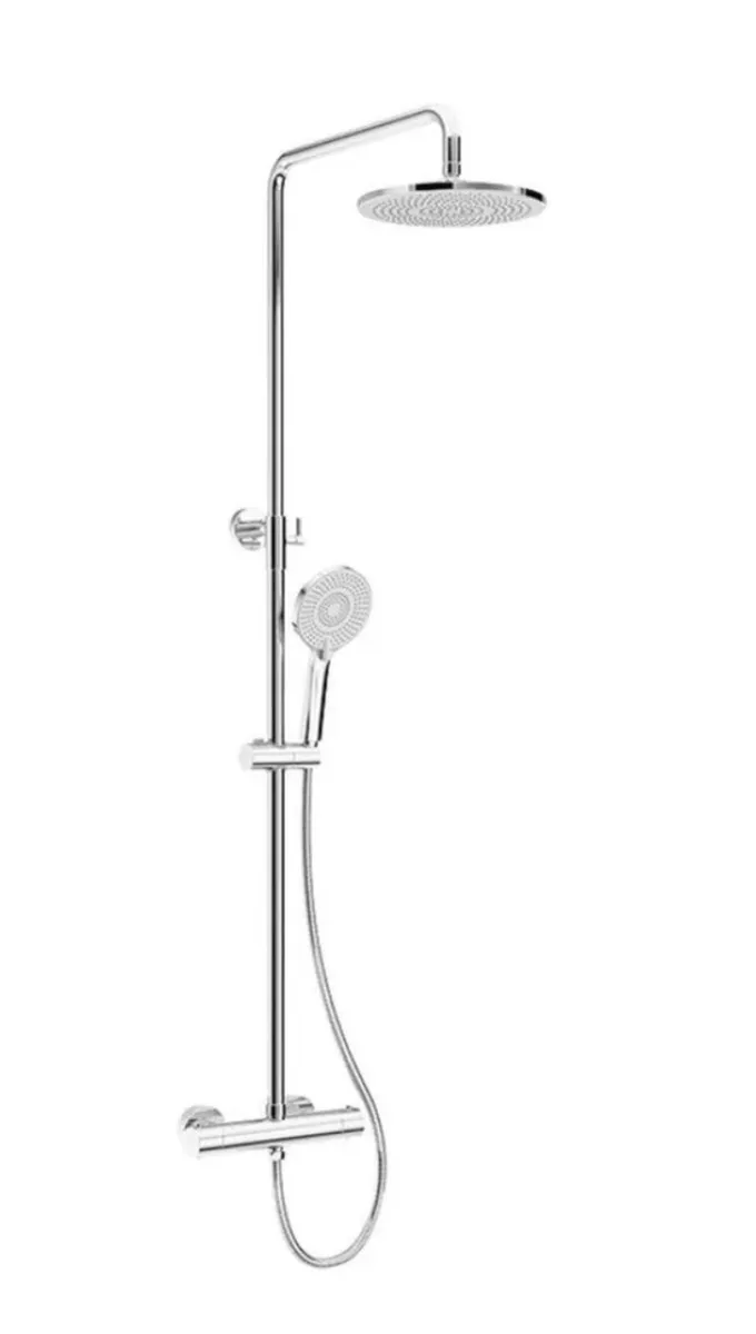 Thermostatic shower kit chrome