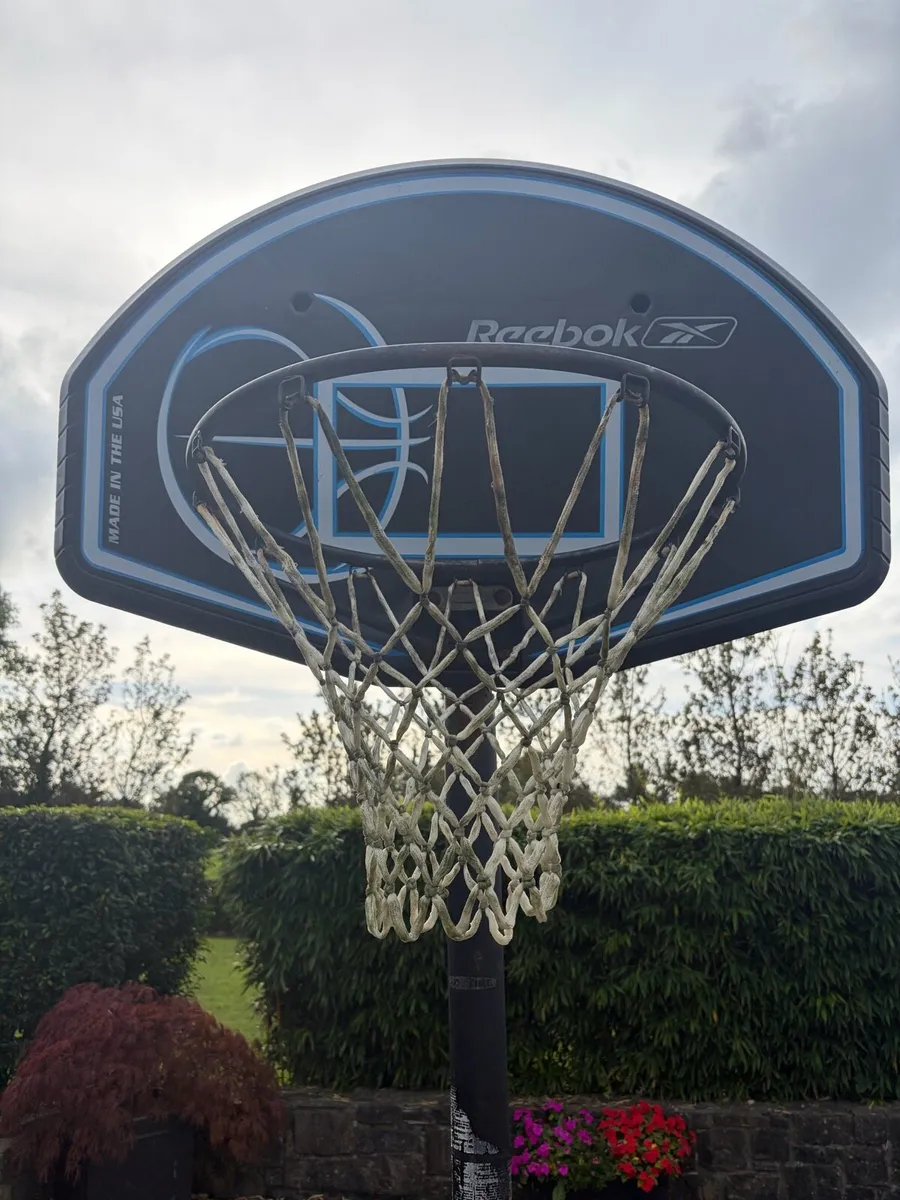 Basketball hoop and stand - Image 1