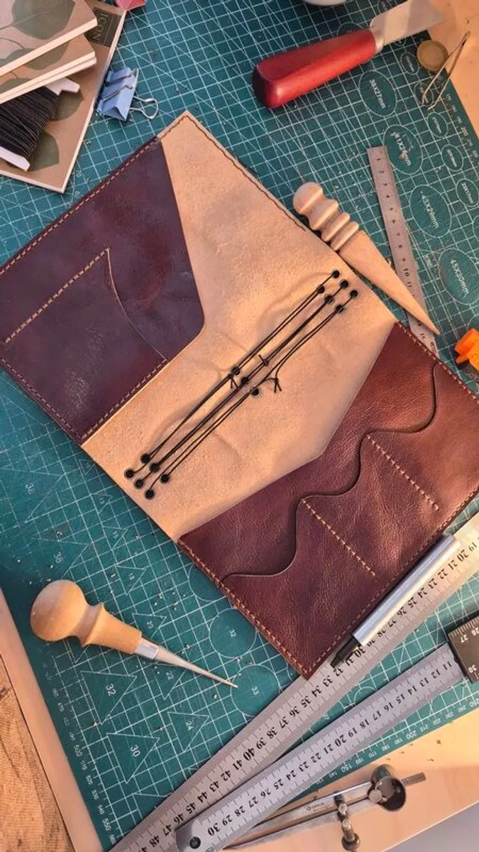 Leather notebook cover - Image 1