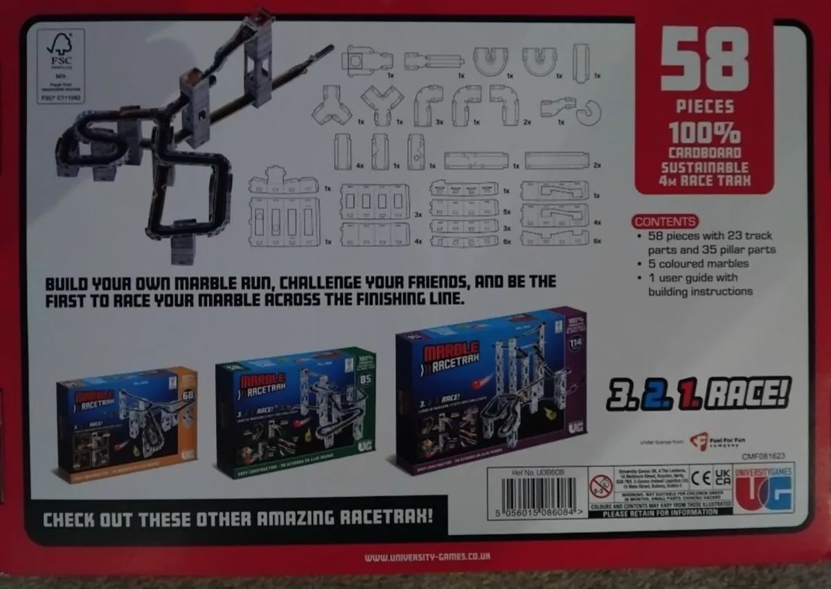 New in sealed box Marble Racetrax - 58 piece - Image 3
