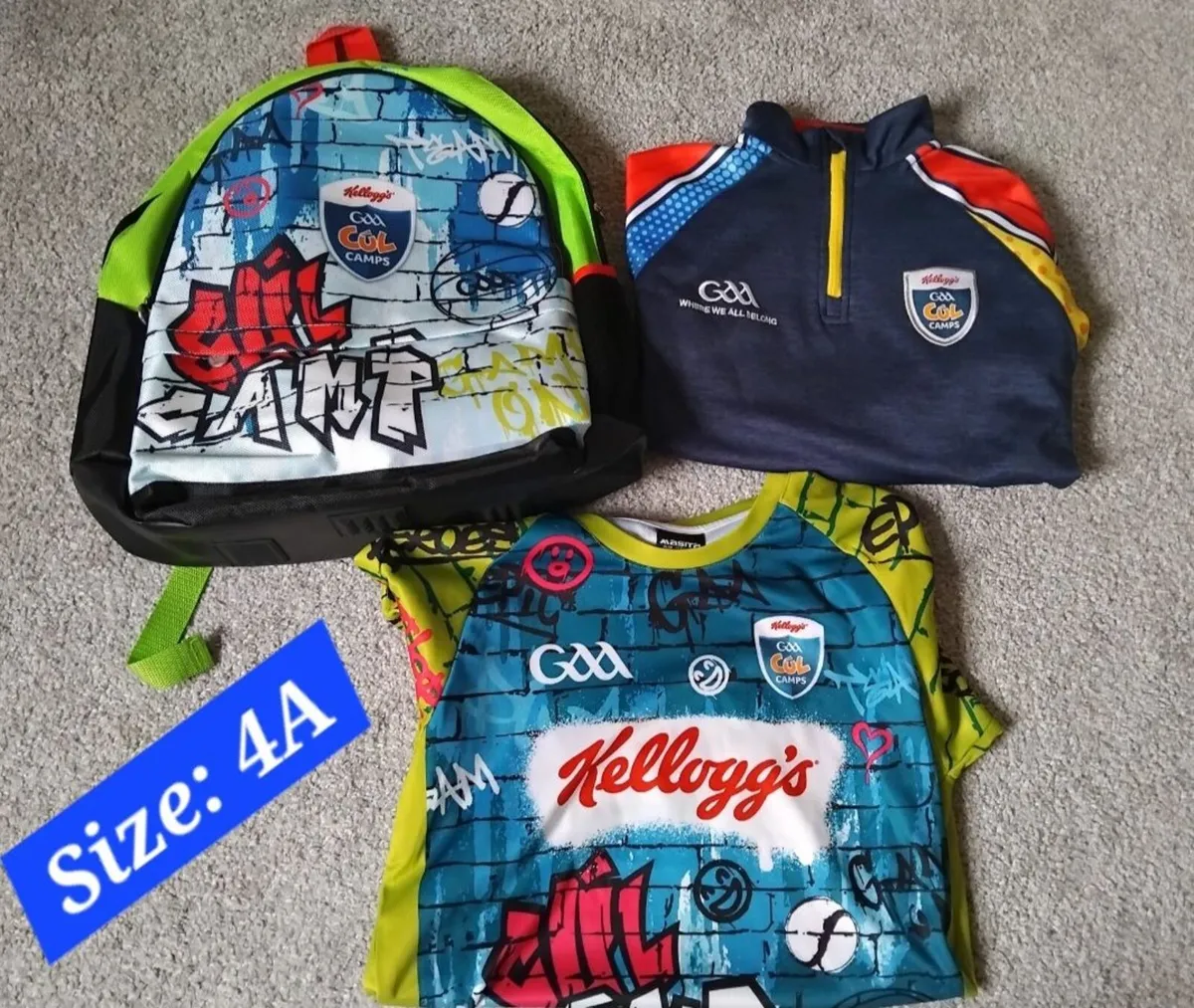 3 Sets of Kelloggs Cul Camp Zip Tops/T.Shirt/Bag - Image 1