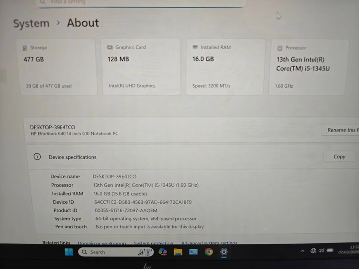 HP Elitebook 640 G10 | i5 (13th gen)| 16GB | 512GB - Image 3