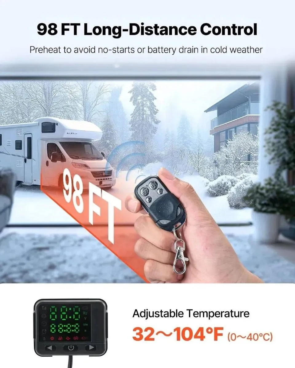 Diesel Parking Heater 5/8KW 12V 24V Air Heater - Image 4