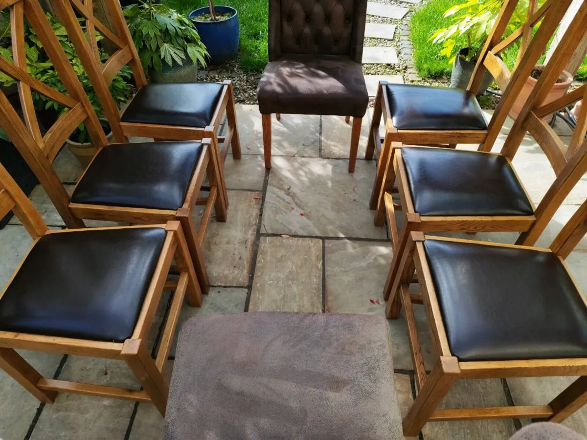 6+2 kitchen dining chairs - Image 4