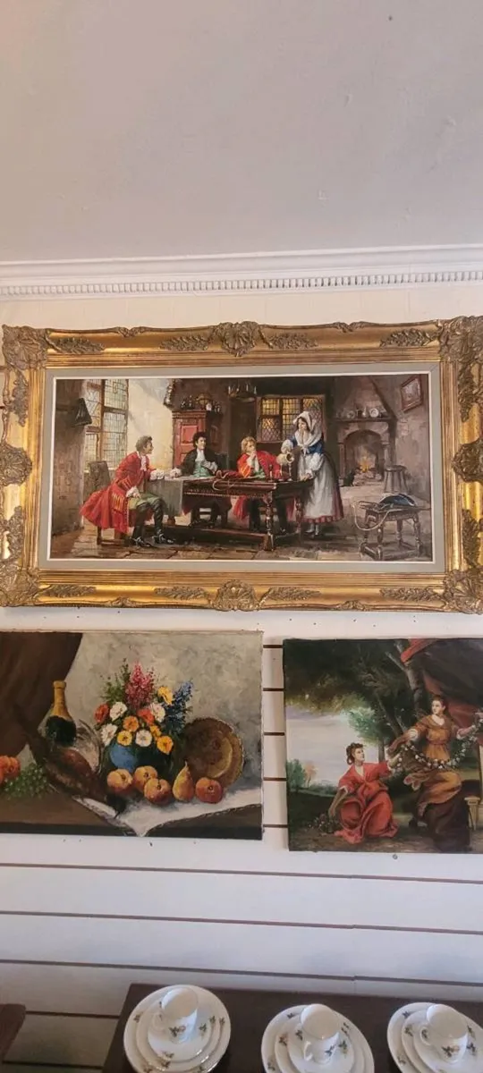 Large Duch painting - Image 1