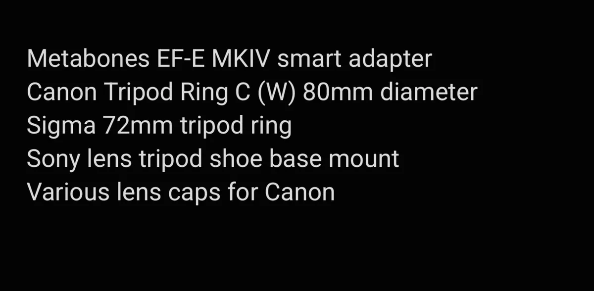 metabones canon sony sigma camera len photo - Image 1