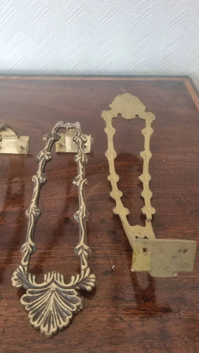 Vintage Brass Curtain Tiebacks - Image 3