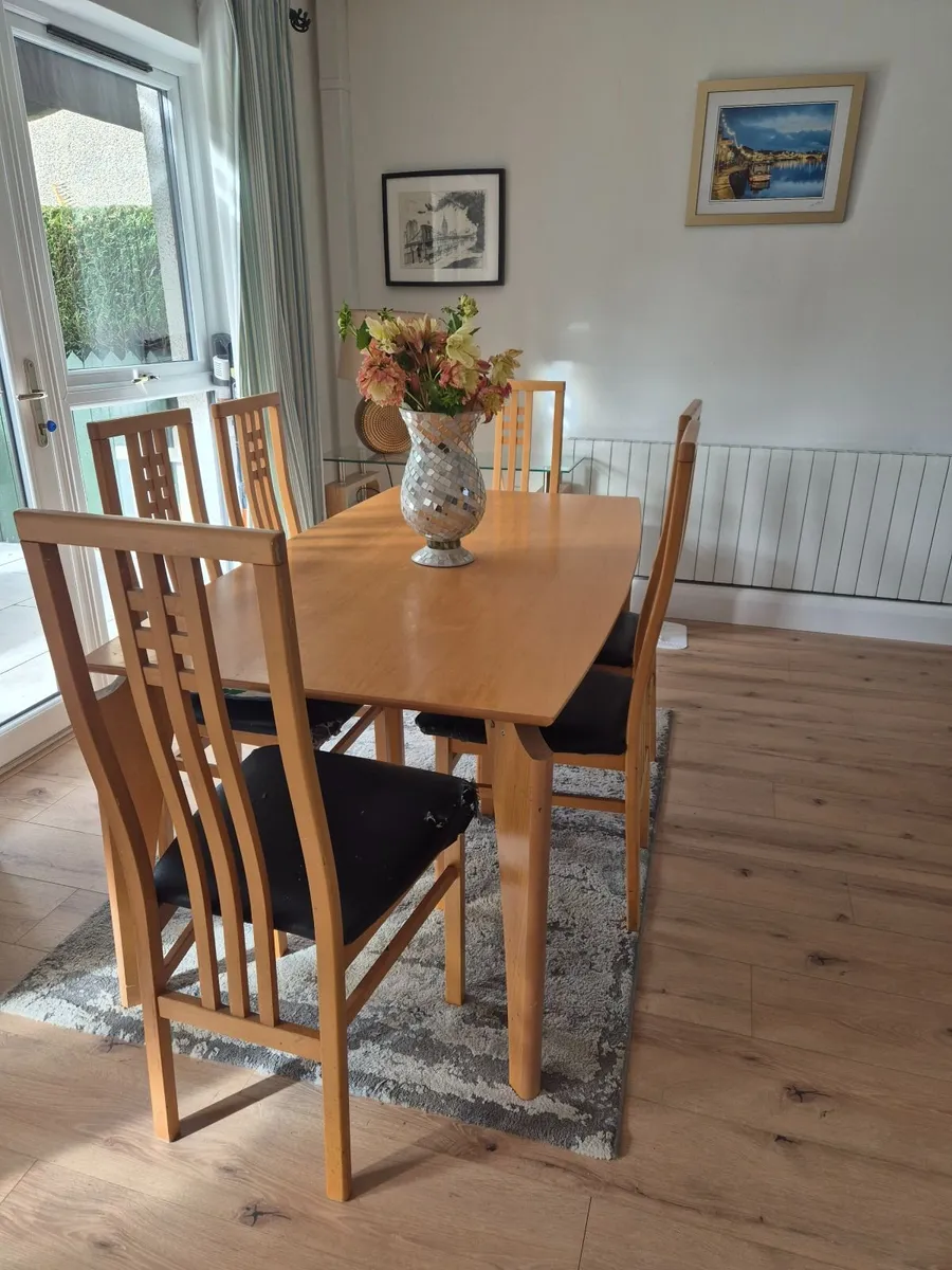 Table and 6 chairs