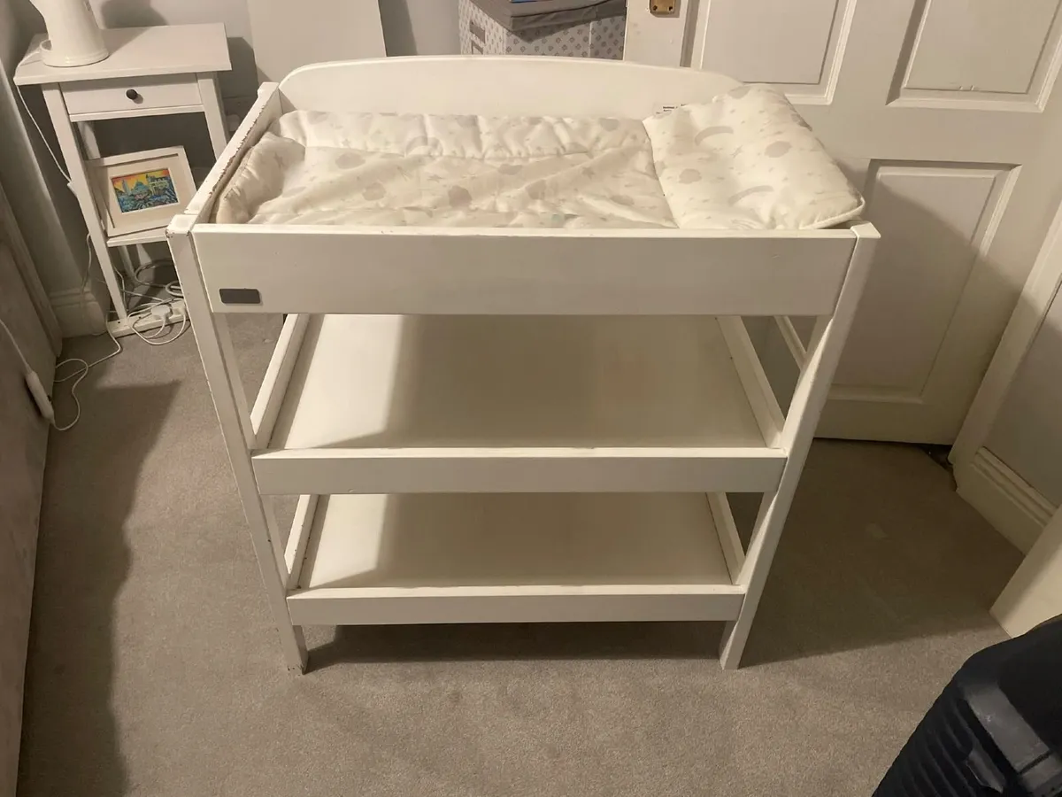 White Baby Changing Table - Free - Image 2
