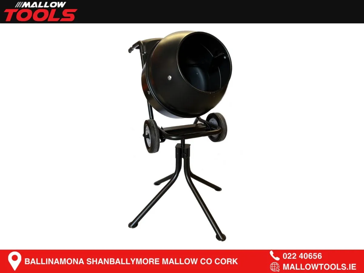 MT 130 Litre 550w Electric Cement Mixer (110V) - Image 1