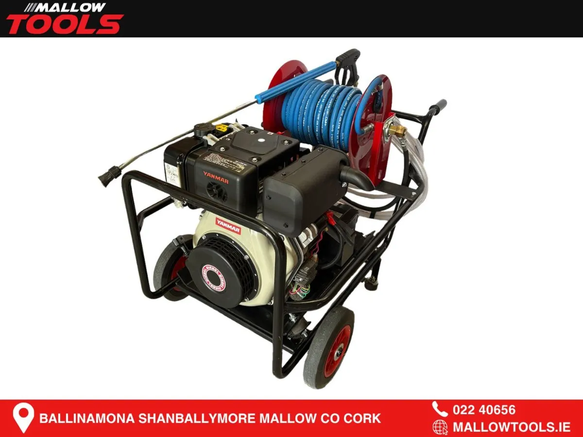 Yanmar 10HP L100-V 15LPM Comet Pump Washer