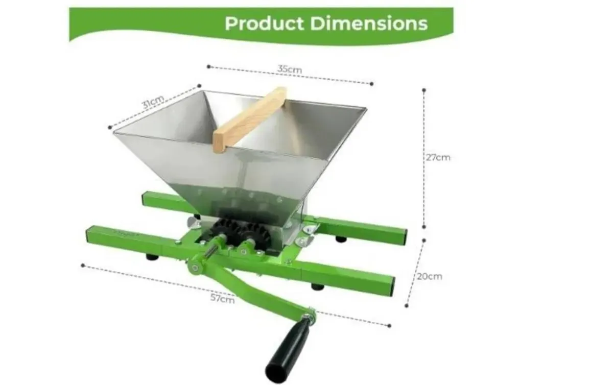 12L Fruit Press Grape Crusher Cider Making Mill - Image 4